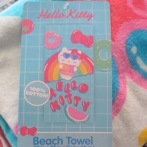 Sanrio Hello Kitty Rainbow Beach Towel